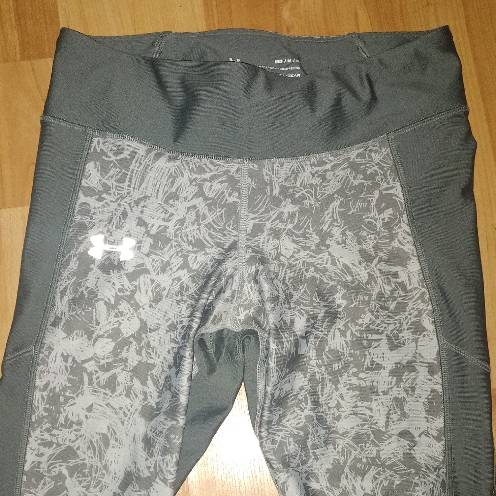 Under Armour Charcoal and Light Gray Patterned Leggings